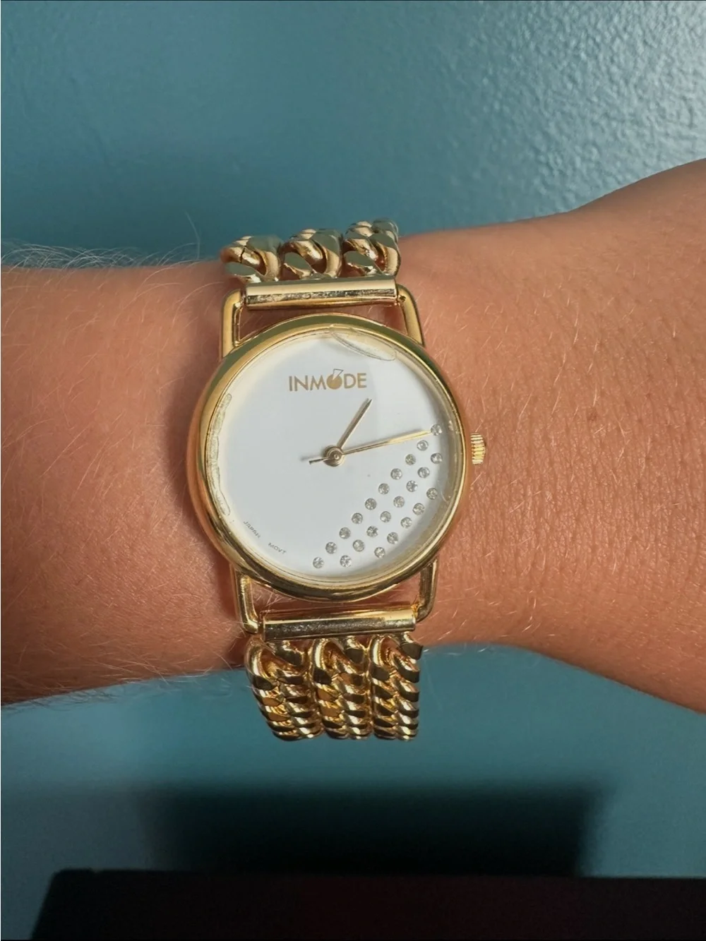 Gold Chain-Link Women's Watch - Gold